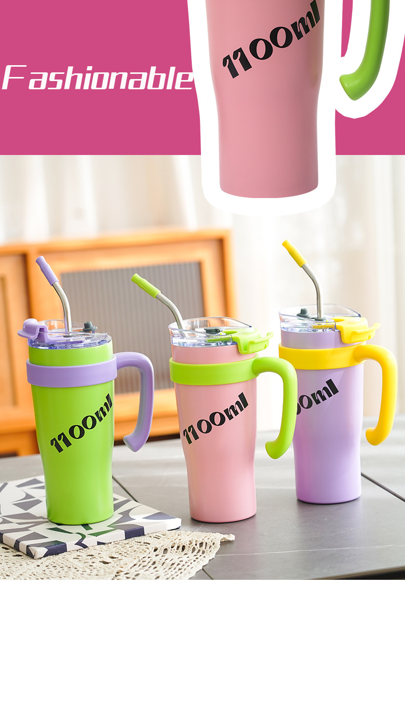 Casual Letter 201 Stainless Steel 304 Stainless Steel Thermos Cup 1 Piece display picture 7