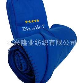 工厂直销飞机旅行毯子antipillingpolar fleece染色摇粒绒毛毯
