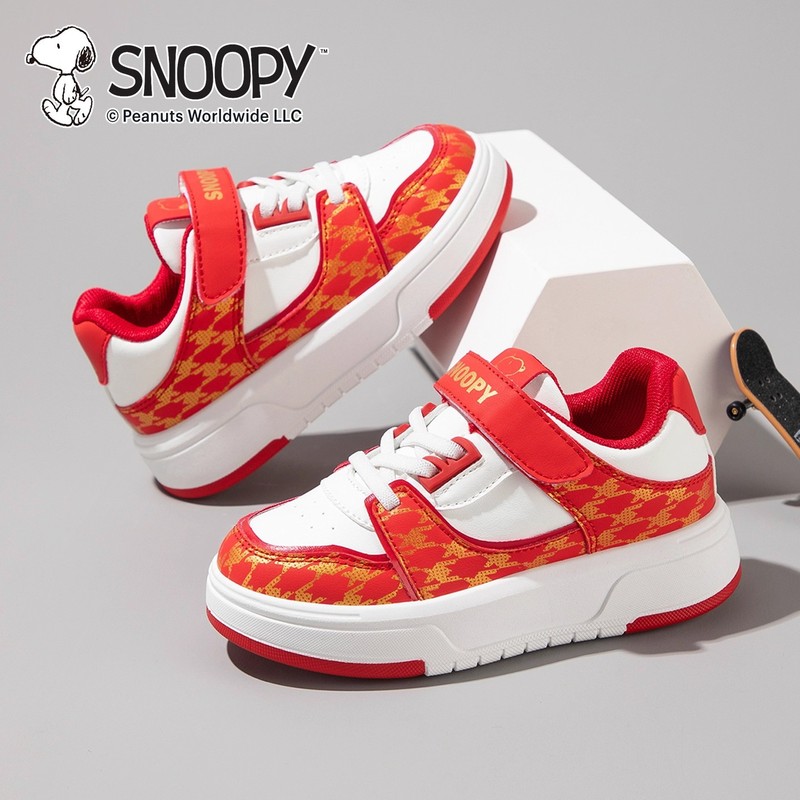 Snoopy史努比童鞋儿童跑步鞋秋季新款男女童轻盈缓震舒适休闲板鞋|undefined
