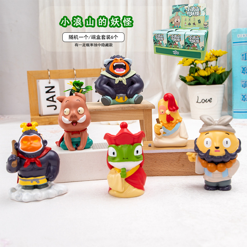 独角兽幻光星语小灯盲盒树脂工艺品卡通公仔手办家居办公桌面摆件|undefined
