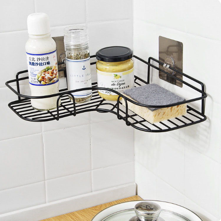 Bathroom punch-free corner shelf, toilet...