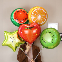 水果铝膜气球西瓜火龙果橙子奇异果杨桃草莓幼儿园儿童地推小礼品