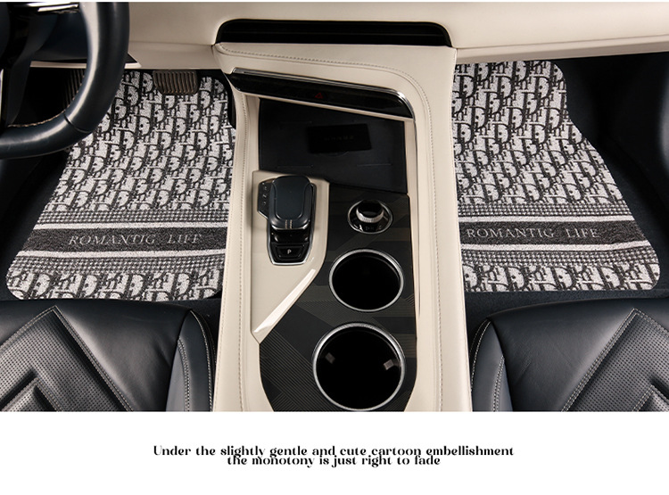 Car Mat Female Main Driving Thickened Silk Ring Model Universal Single Piece Anti-Slip Fixed Car Anti-Dirty Carpet Floor Mat