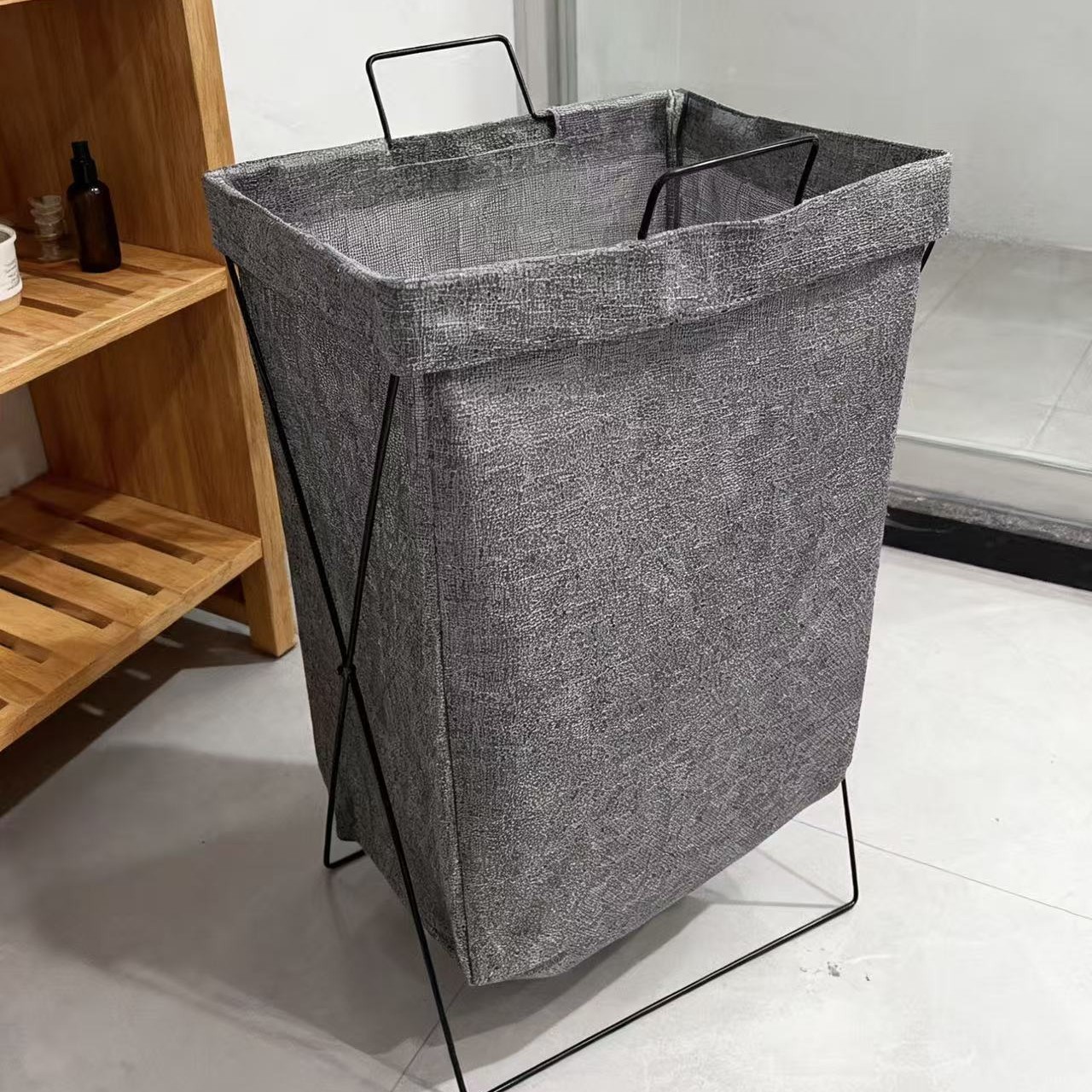 Cesta de ropa sucia de dormitorio doméstico gran capacidad balcón plegable hotel cesto de almacenamiento de ropa sucia cesto de almacenamiento de ropa sucia