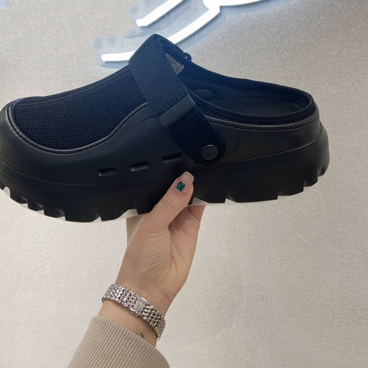 UG ~ Verano nuevo estilo para hombres y mujeres, moda, cómodo, ligero, color sólido, fondo grueso, Velcro, sandalias casuales 1166912