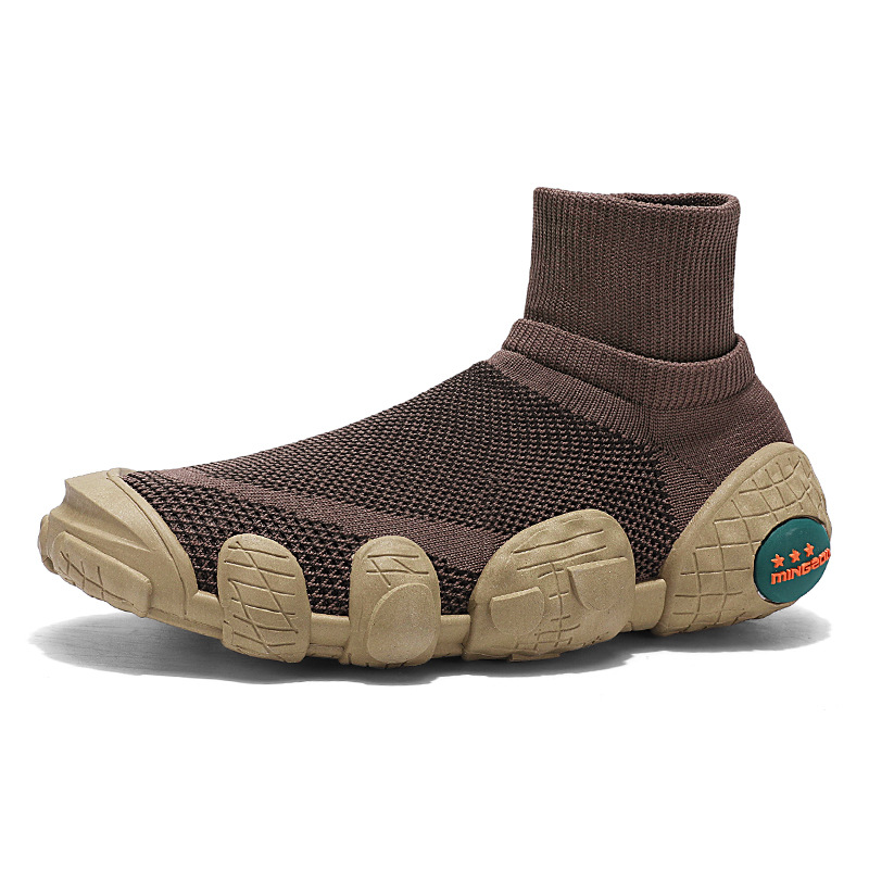 Nueva tendencia de primavera y verano, punta redonda, todo fósforo, transpirable sin cordones, suela gruesa, zapatos perezosos casuales y cómodos de un solo pedal