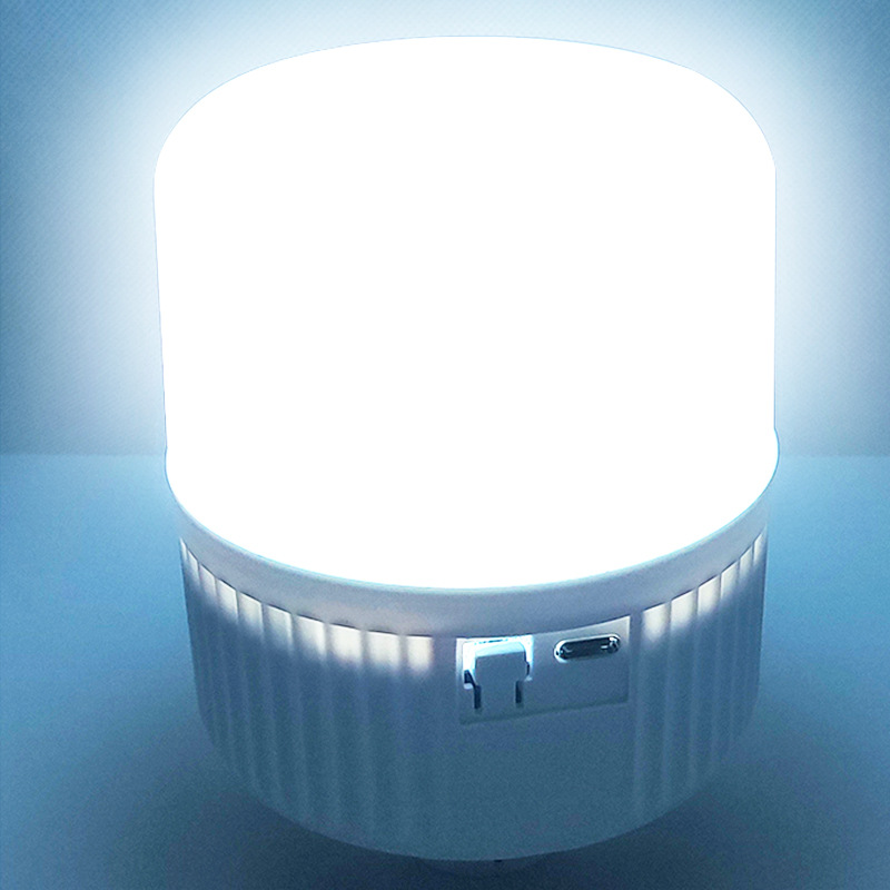 Solar usb lámpara de carga al aire libre mercado nocturno lámpara de cabina doméstica apagón LED lámpara de bombilla de emergencia lámpara impermeable