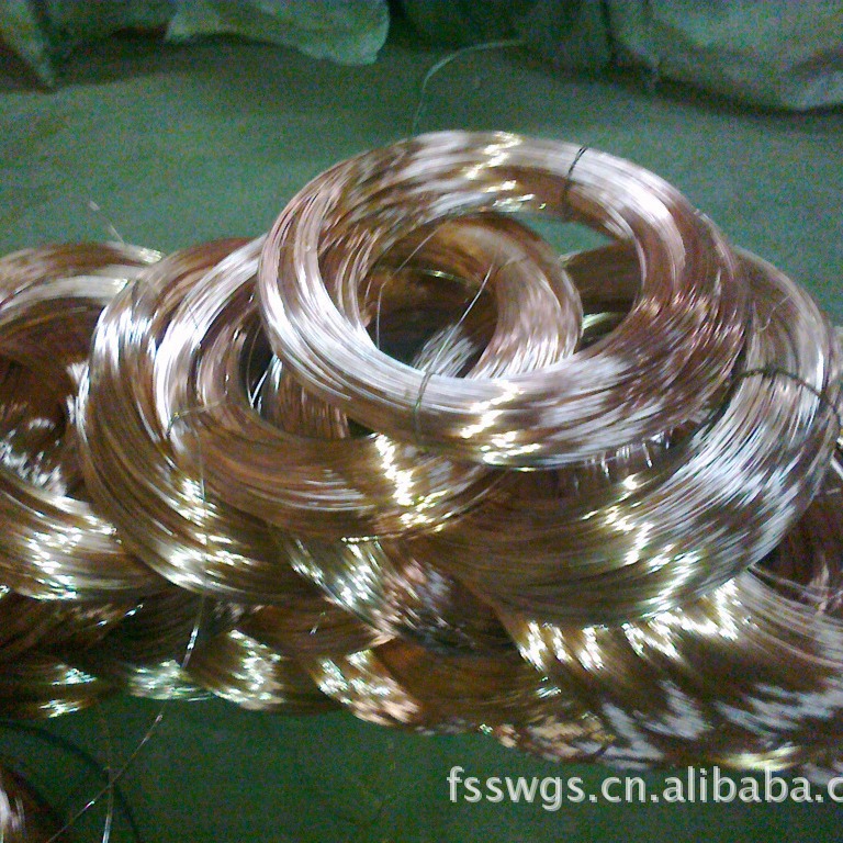 厂家专业生产镀铜丝镀紫铜黄铜丝镀铜圆丝1.25mm防锈