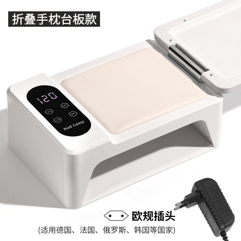 翻盖款多功能美甲光疗灯 96灯珠大空间双手光疗机 甲油胶指甲烤灯|undefined