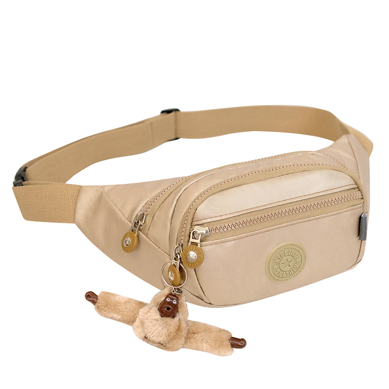 2023 nuevo bolso de pecho bolso crossbody bolso de hombro de tela impermeable brillante pequeño mono colgante de compras bolso de pecho Live Streaming drenaje