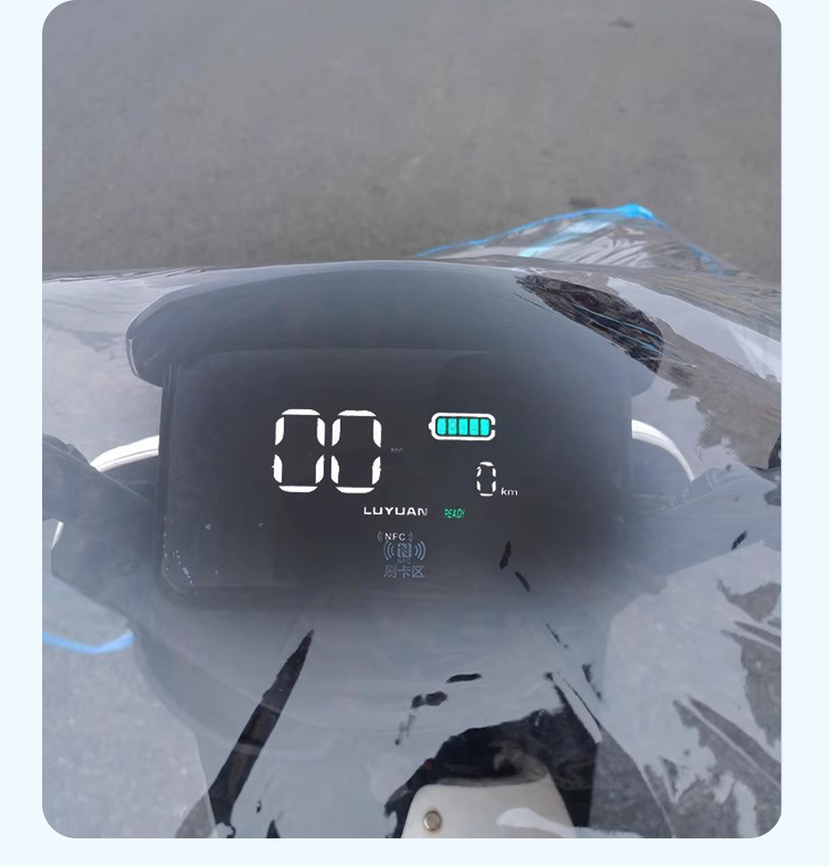Transparent Pvc Rain and Windproof Cover for the Front of Electric Motorcycles and Three-Wheeled Electric Vehicles, Widened and Thickened for Waterproofing