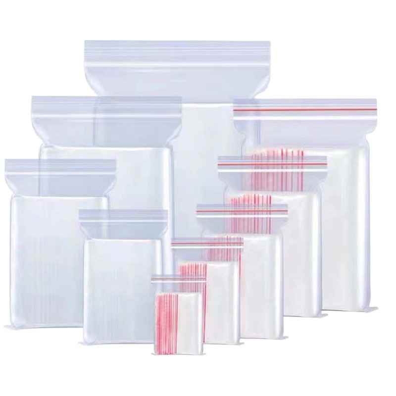Pe bolsa de sellado transparente bolsa de sellado de plástico de calidad alimentaria bolsa de sellado de embalaje engrosada bolsa de embalaje bolsa de sellado de plástico al por mayor