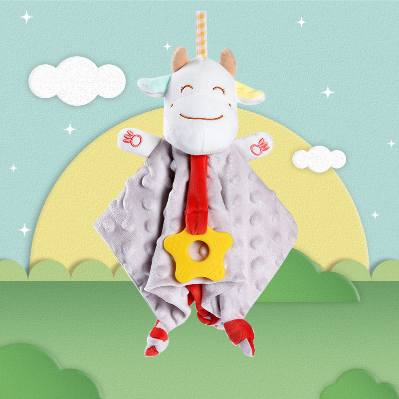 Soothing cloth baby pacifier doll 0-1 year old baby sleep plush hand puppet soothing toy wholesale