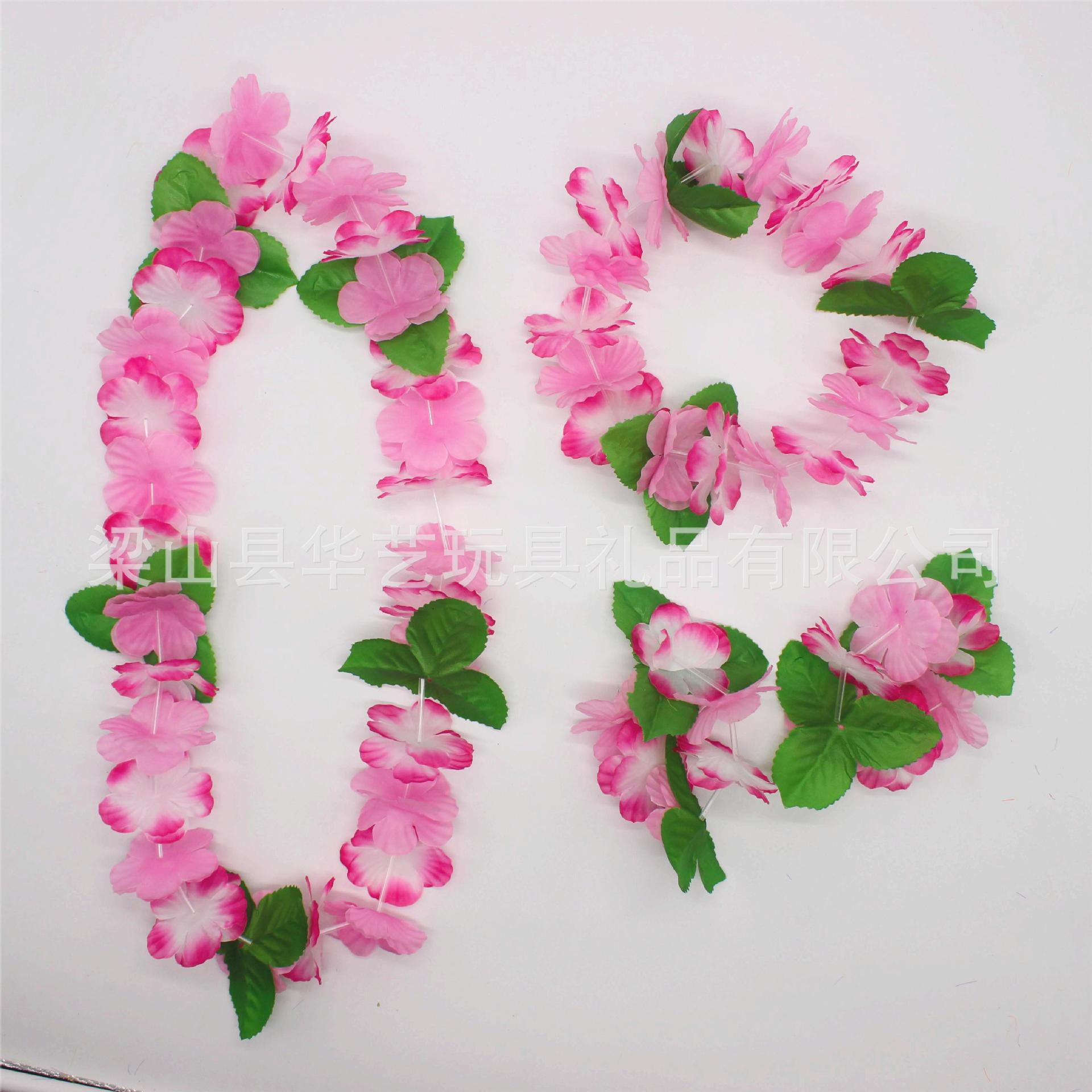 Fábrica al por mayor guirnalda hawaiana traje etapa fiesta carnaval hula accesorios transfronterizos nueva guirnalda