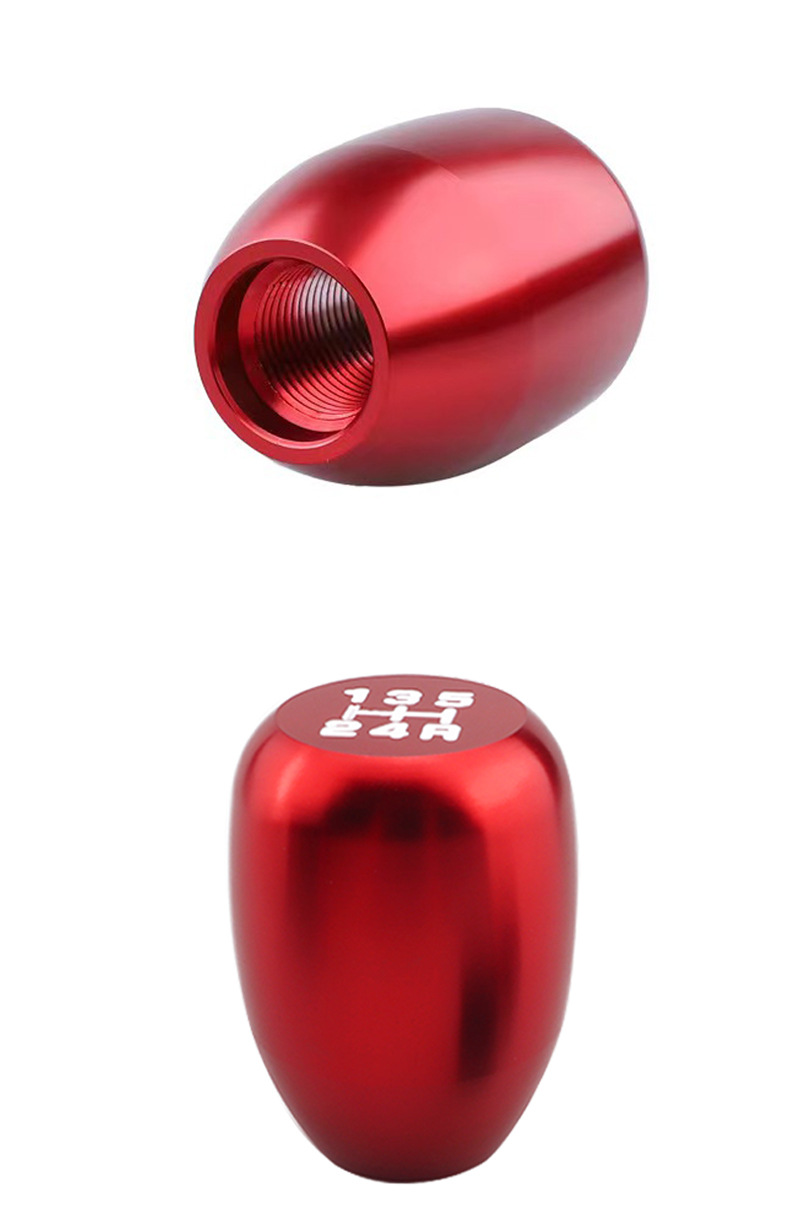 Automobile aluminum water drop with gear manual aluminum alloy manual transmission 6-speed gear head pulsator head variable speed shift lever