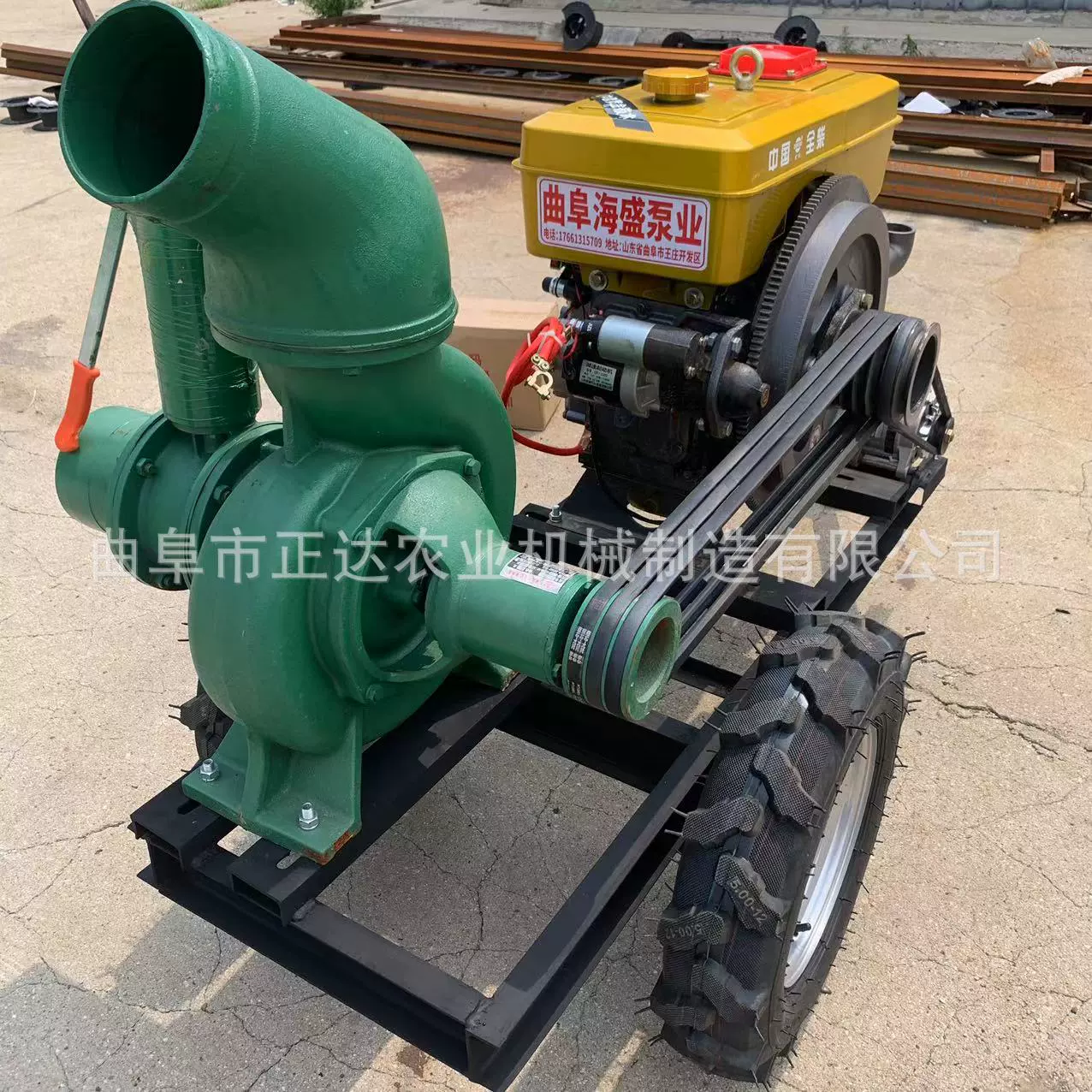 Мобильный трейлер дренажный насос дизельный дренажный насос с несколькими силовыми вспомогательными 6-дюймовыми водяными насосами для орошения сельскохозяйственных угодий