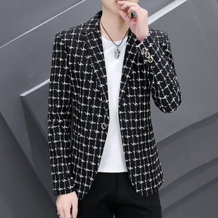 A generation of hair 2023 spring new men's small suit Korean slim trend hair stylist social coat men