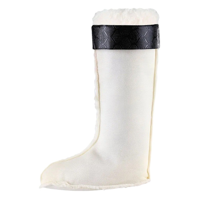 Warm Rain Boots Fleece Cover Detachable Women's High Inner Liner Rain Boots Middle Rubber Shoes Cotton Cover fleece-lined Men's Inner Socks Cover Winter