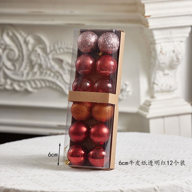 Bolas de Navidad rojas, bolas de Navidad, bolas de color, bolas de Navidad, adornos de Navidad, colgantes, adornos de árbol de Navidad