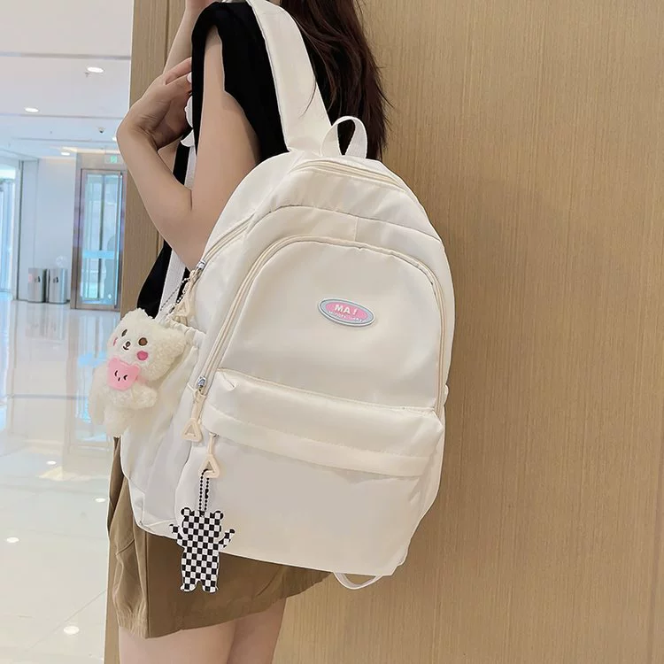 Backpack, Japanese capacious shoulder bag, for students, Korean style
