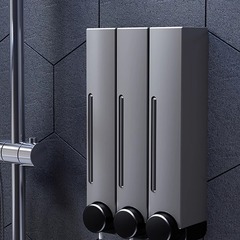 壁掛けホテルバスルームキッチンソープディスペンサー壁掛けハンドソープシャワージェルシャンプープレスソープディスペンサー