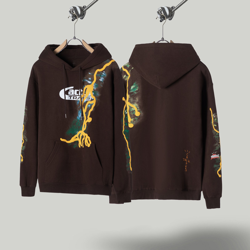 Marca de moda de rap hip-hop europea y americana TRAVIS marca compartida M Kee sudadera con capucha suéter chaqueta de pareja pantalones T SCOTT