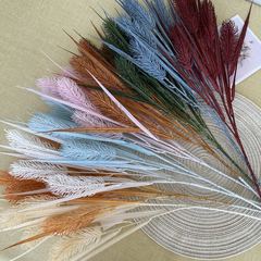 5 heads of reed artificial flowers, ceiling, artificial green plants, wedding celebrations, shopping malls, hotels, indoor placement of artificial flowers, plastic flowers