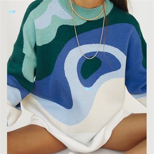 Preppy Style Knit Women Pullover Sweater Spring Autumn New D