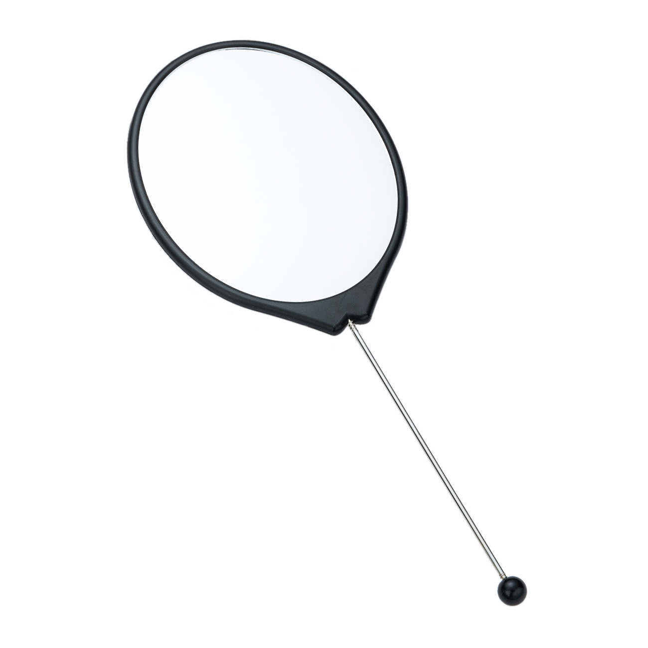 Espejo de mano al por mayor espejo de maquillaje HD multicolor bricolaje ovalado con mango espejo portátil portátil de una cara