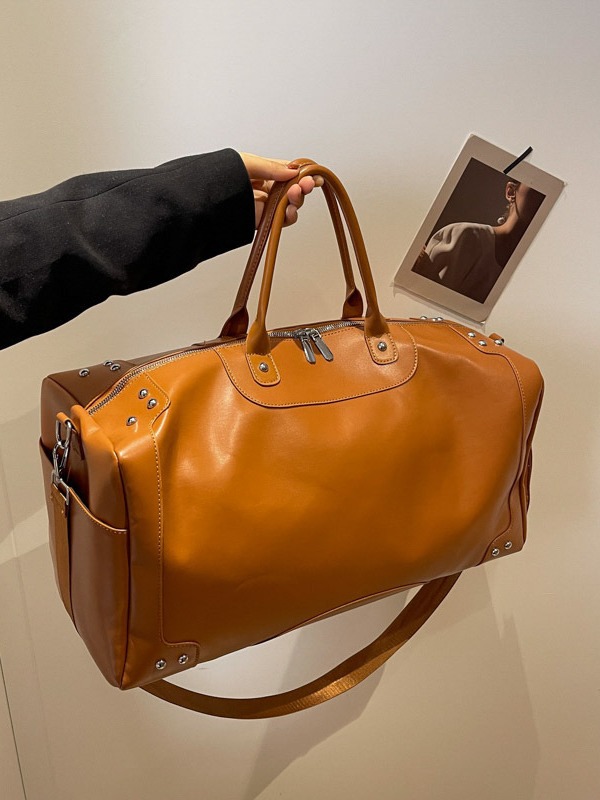 Bolsa de viaje Rivet, equipaje de mano para mujer, bolsa de gran capacidad para hombre, bolsa de entrenamiento deportivo portátil, ligera para viajes