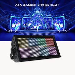 1000W1296LED全彩频闪灯数字母背景包房氛围灯酒吧演出染色爆闪灯