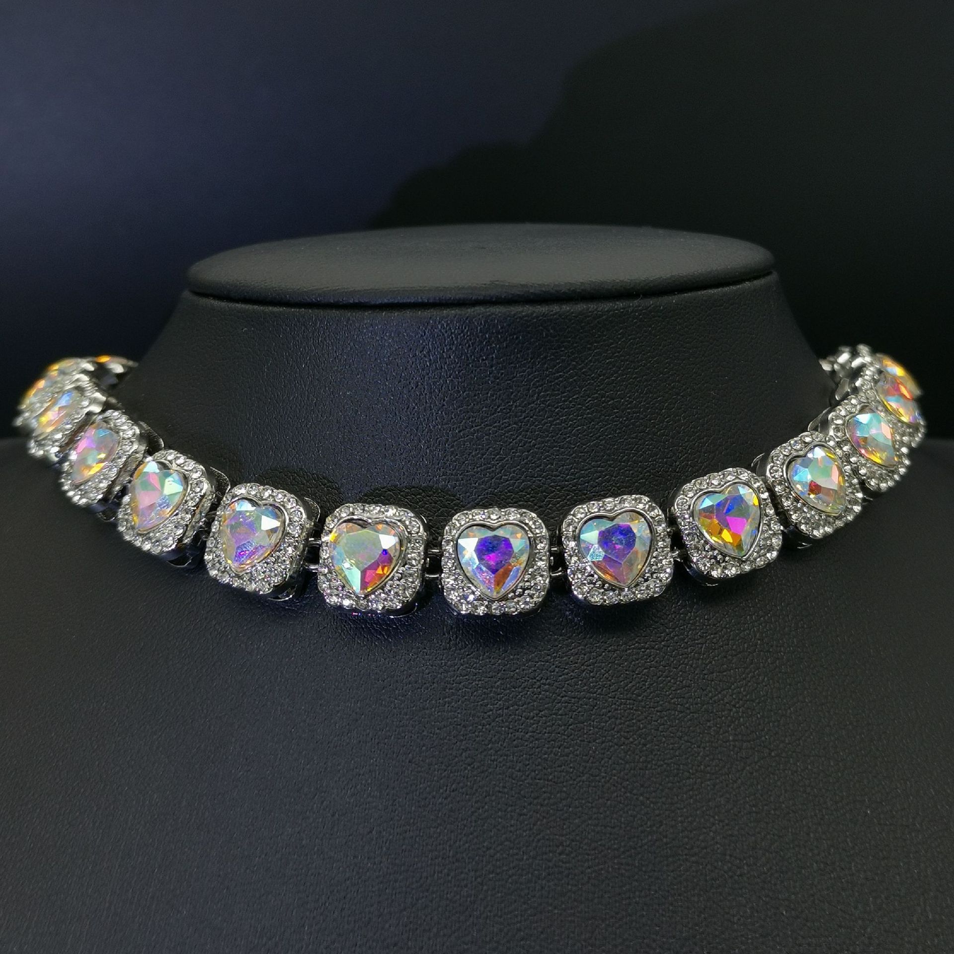 Hip Hop Trendy Cuban Chain with Diamond Bracelet 520 Love Necklace for Men and Women Hiphop Valentine's Day Gift_voghion.com