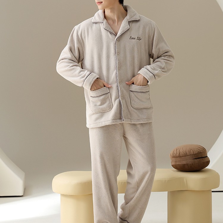 (프로모션가격) 팡만나 겨울 남성 플란넬 가디건 홈웨어(섬유 100%) DBX75957