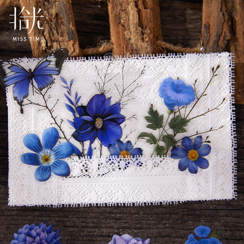 Time-Keeping Diary Stickers: Whispering Florals – Vintage Plant & Flower Collage Designs for Creative Deco Stickers