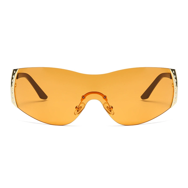 Солнцезащитные очки XinheGlasses, металл без оправы, европейский стиль, поляризованные UV400, несколько цветов
