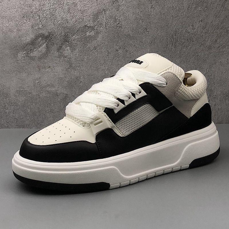 Little White 2024 Summer New Breathable Mesh Thick Sole Elevated Sports and Casual Board with Internet Red Same Style_voghion.com