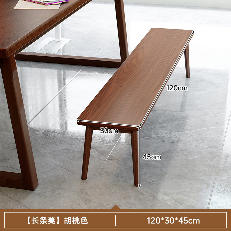 Mesa de escritorio de madera maciza para la sala de estar, escritorio largo, escritorio de lectura, escritorio de estudio, escritorio de computadora de barra larga para dos personas