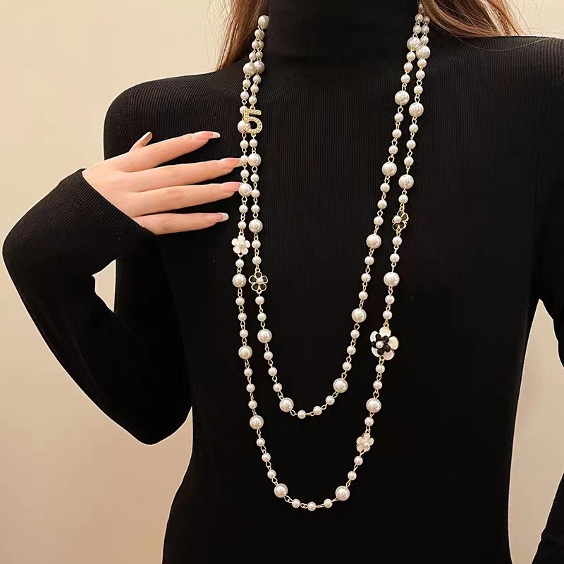 93g Weight Necklace Classification Copper Chain Material Copper Simple Style Classic Style Beaded Plating Flower Necklace