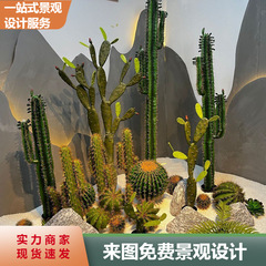 シミュレーションサボテン鉢植え大型植物偽北欧サボテン柱室内シーンショーウインドー装飾置物量天尺