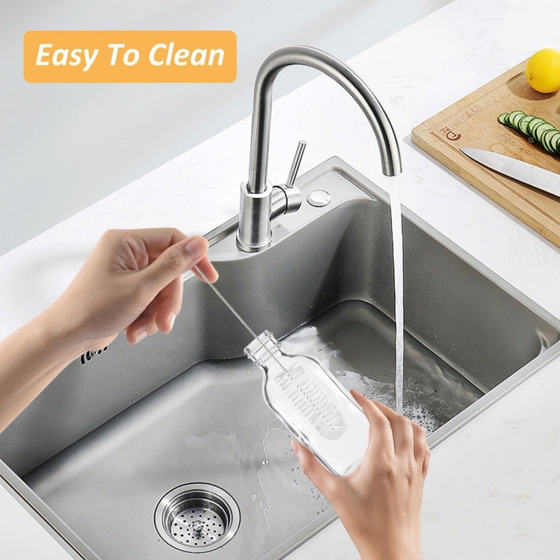 Botella de vidrio de 2oz con tapa y embudo 60ml botella redonda transparente de Boston pequeña botella de vidrio dividida