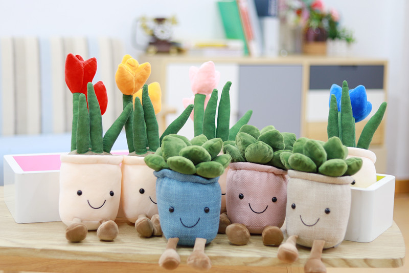 88g Weight Stuffed Animals & Plush Toys Toys Type 1 Piece Quantity PP cotton Material Potted Plant Pattern Children Unisex Gender Cute Style Children Unisex Potted Plant PP Cotton Stuffed Animals & Plush Toys 无