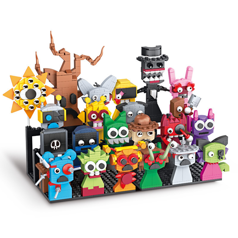 国境を越えた新製品黒化 SprunkiPlush リズムボックスビルディングブロック人形モンスター周辺ゲーム組み立ておもちゃ|undefined