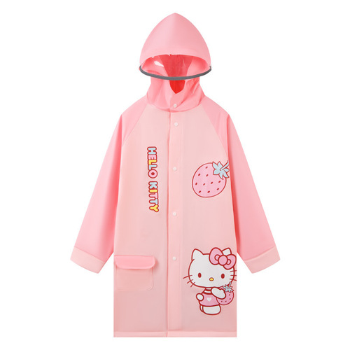 Sanrio Children's Raincoat Waterproof EVA Lightweight Strap Storage Bag Kindergarten Elementary School Kluromi Light