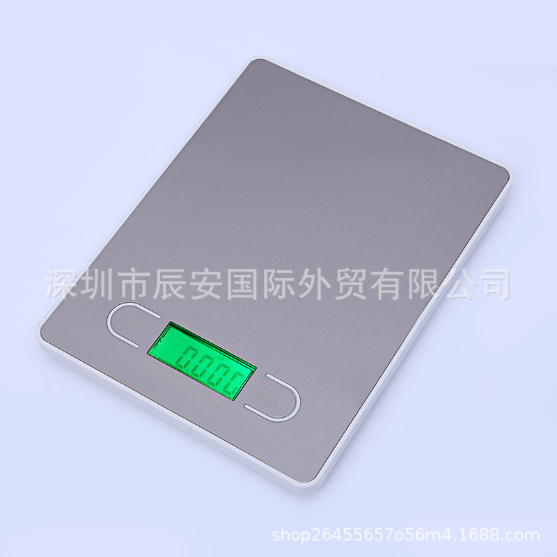 家用称 厨房电子烘焙称 不锈钢5kg1g电子克秤 食物食品厨房克量秤