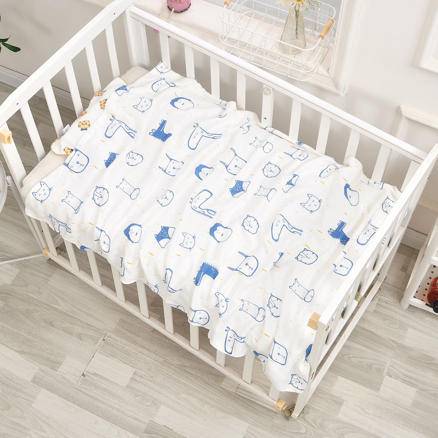 대나무 섬유 푸른 동물 120*150