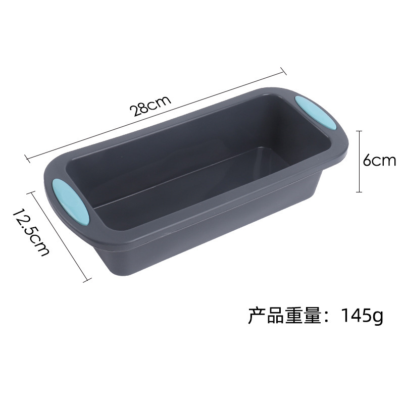 クロスボーダー長方形食品グレードのシリコーンケーキ型高温耐性ベーキングツール簡単に離型できるトーストパン型|undefined