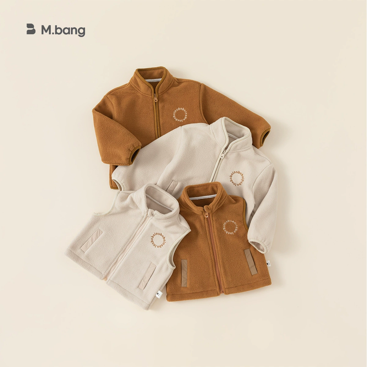 Детская новая осенне-зимняя теплая одежда Bangcuan, повседневная флисовая куртка с длинными рукавами и молнией для мальчиков