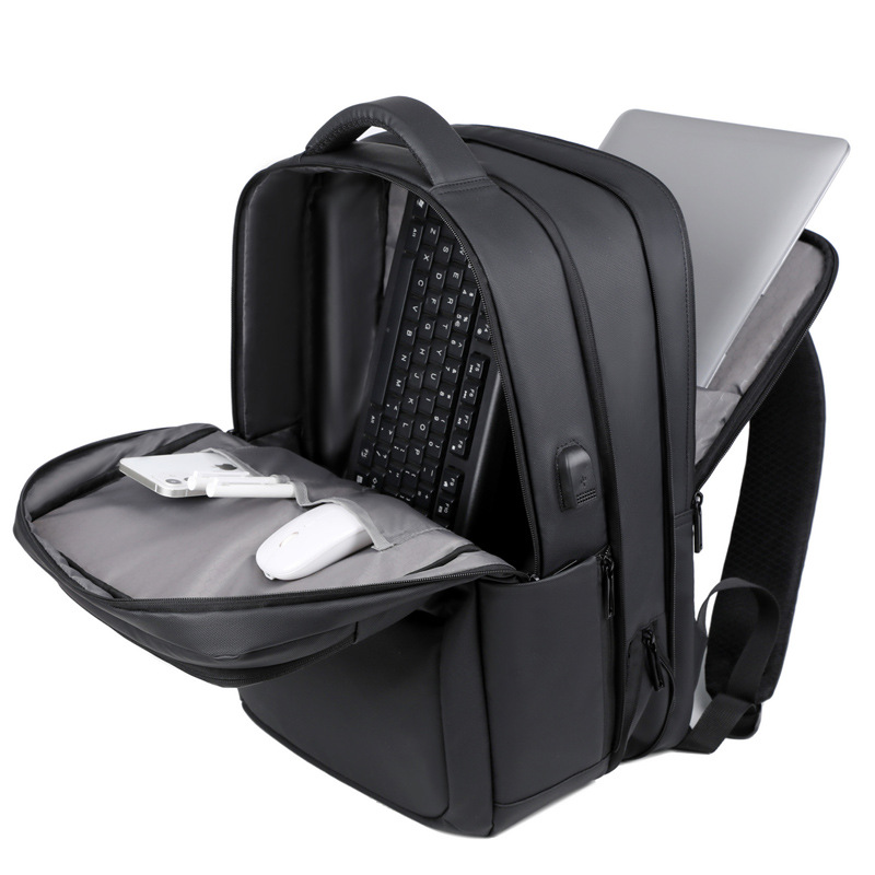 Otoño e Invierno nueva mochila de cuero película de negocios bolsa de ordenador bolsa de viaje de gran capacidad mochila multifuncional mochila