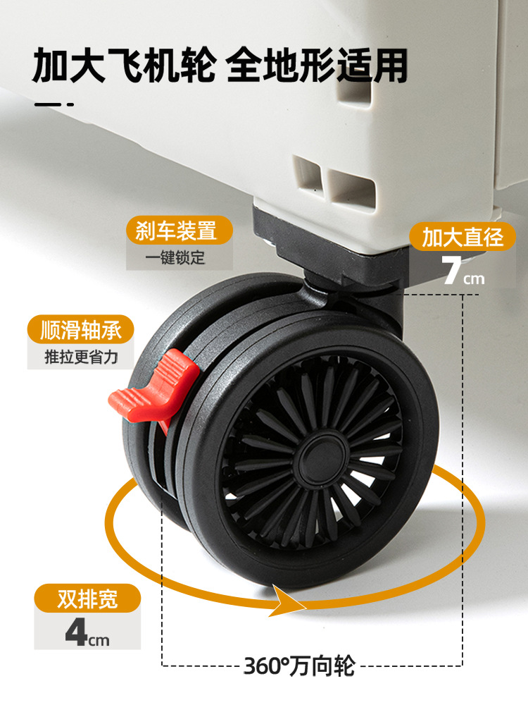 444Z wholesale Hong Kong style shopping cart folding supermarket grocery cart large capacity American style portable trolley storage cart