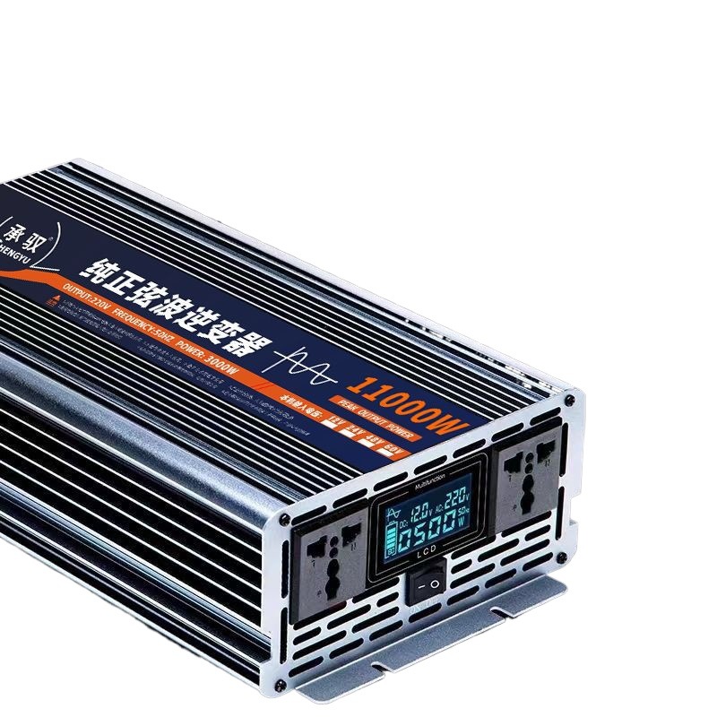 Inversor de alta potencia de onda sinusoidal para automóviles industriales domésticos 12V24V48V60V a 220V convertidor de batería transfronterizo